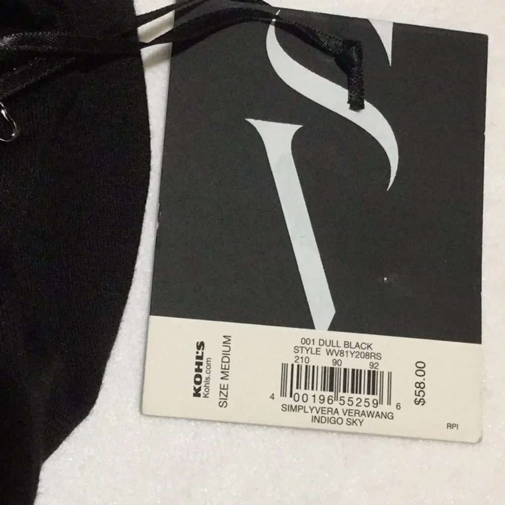Simply Vera Vera Wang Black Dress w/ Pockets - Picture 6 of 7